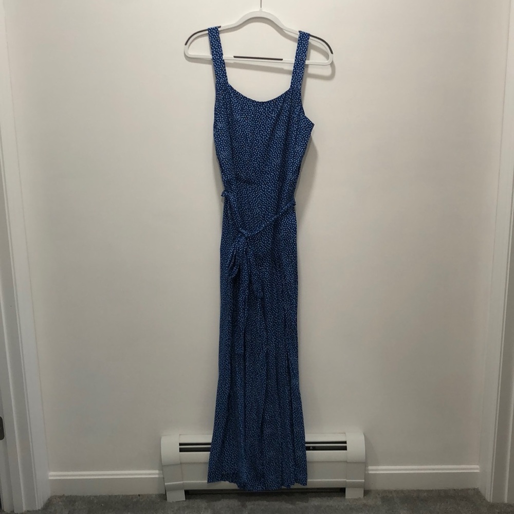Blue tank top romper from Gap